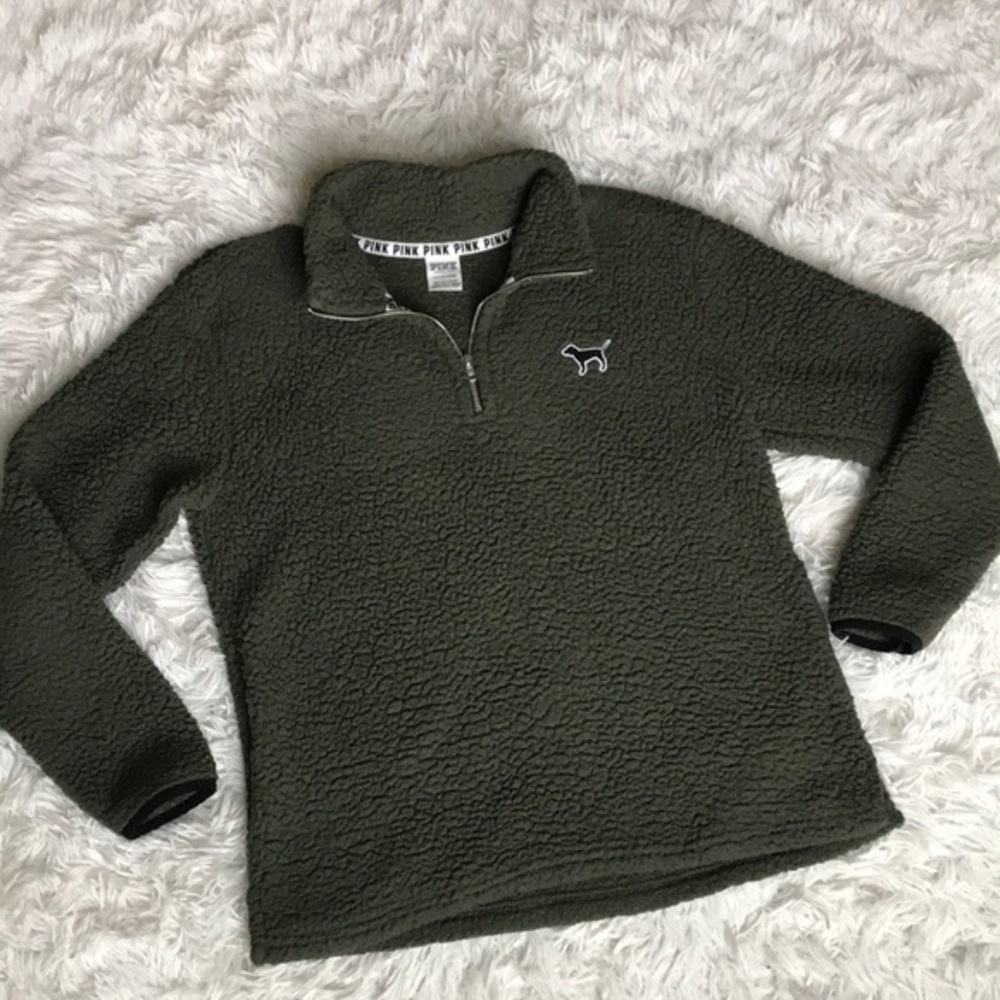 Victoria Secret Army Green Sherpa